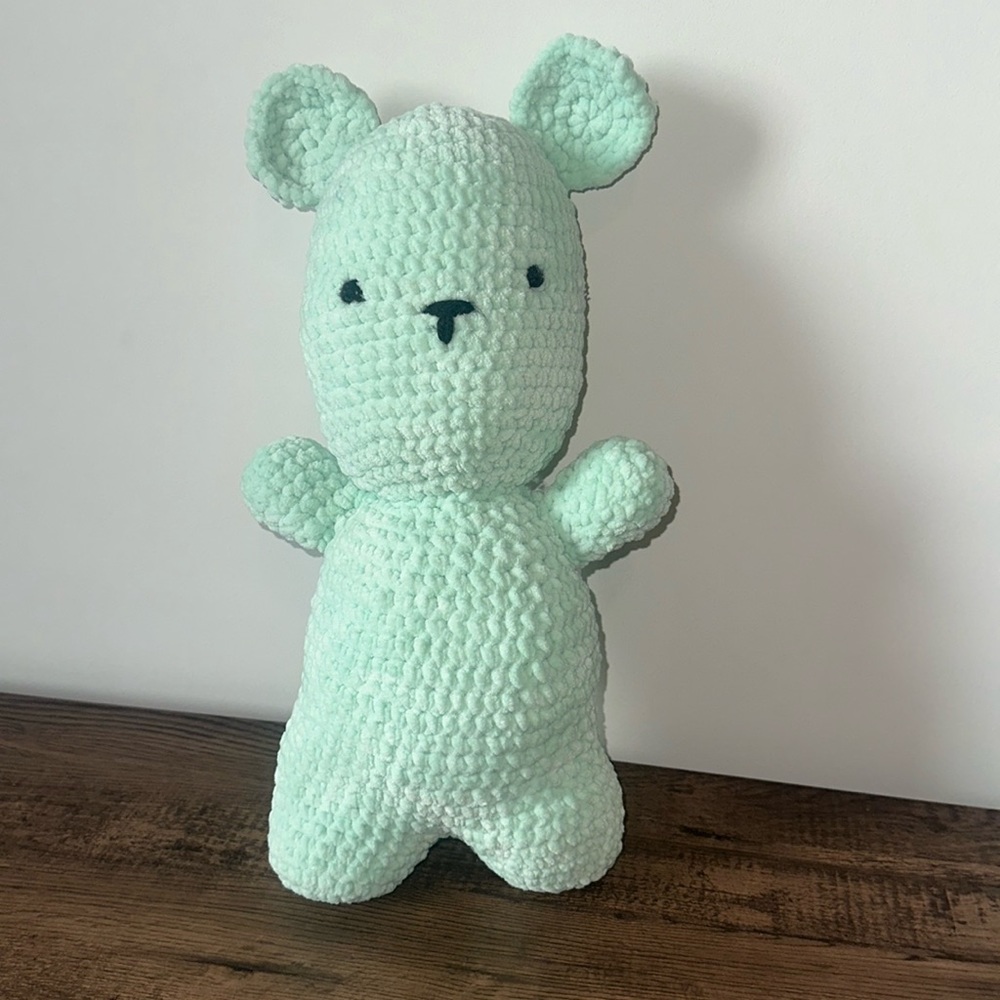 Blue Bear Handmade Crochet Soft Stuffed Animal/Plushie